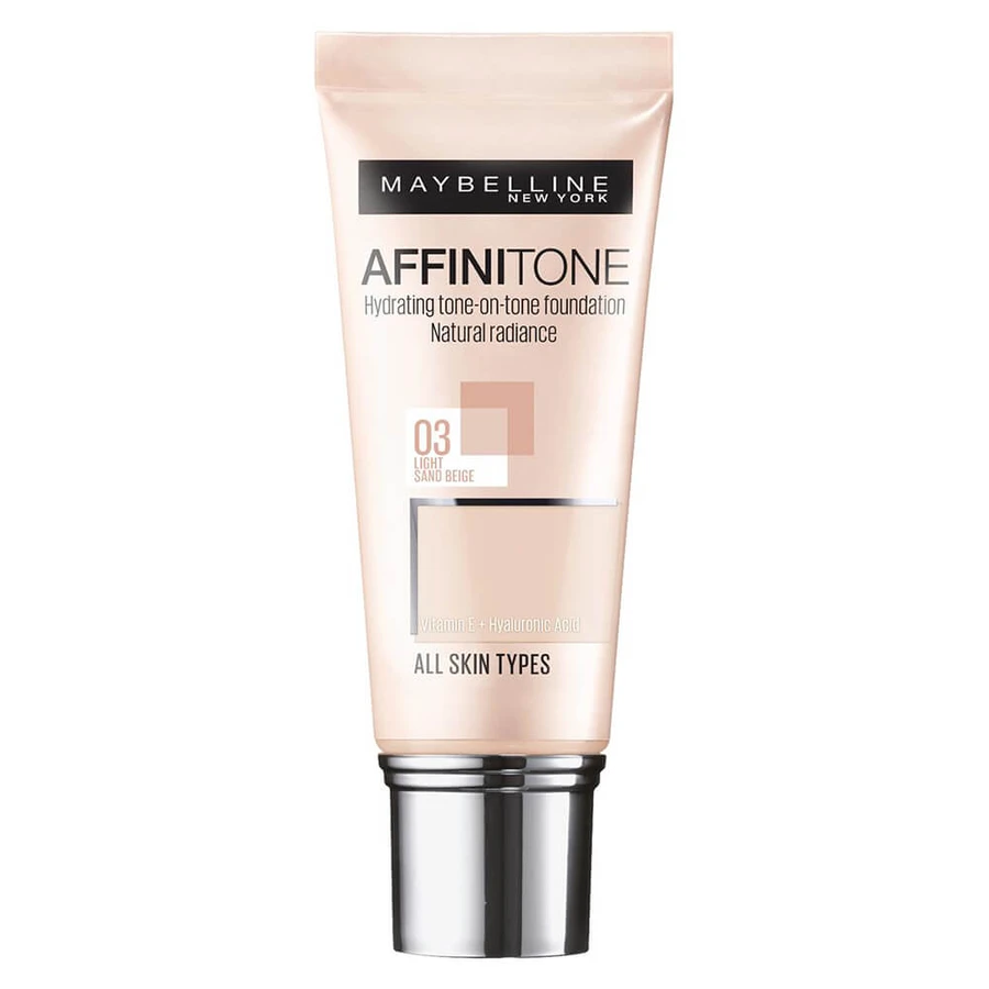 Maybelline Affinitone, Gesichtsgrundierung, 03 Light Sand beige, 30 ml