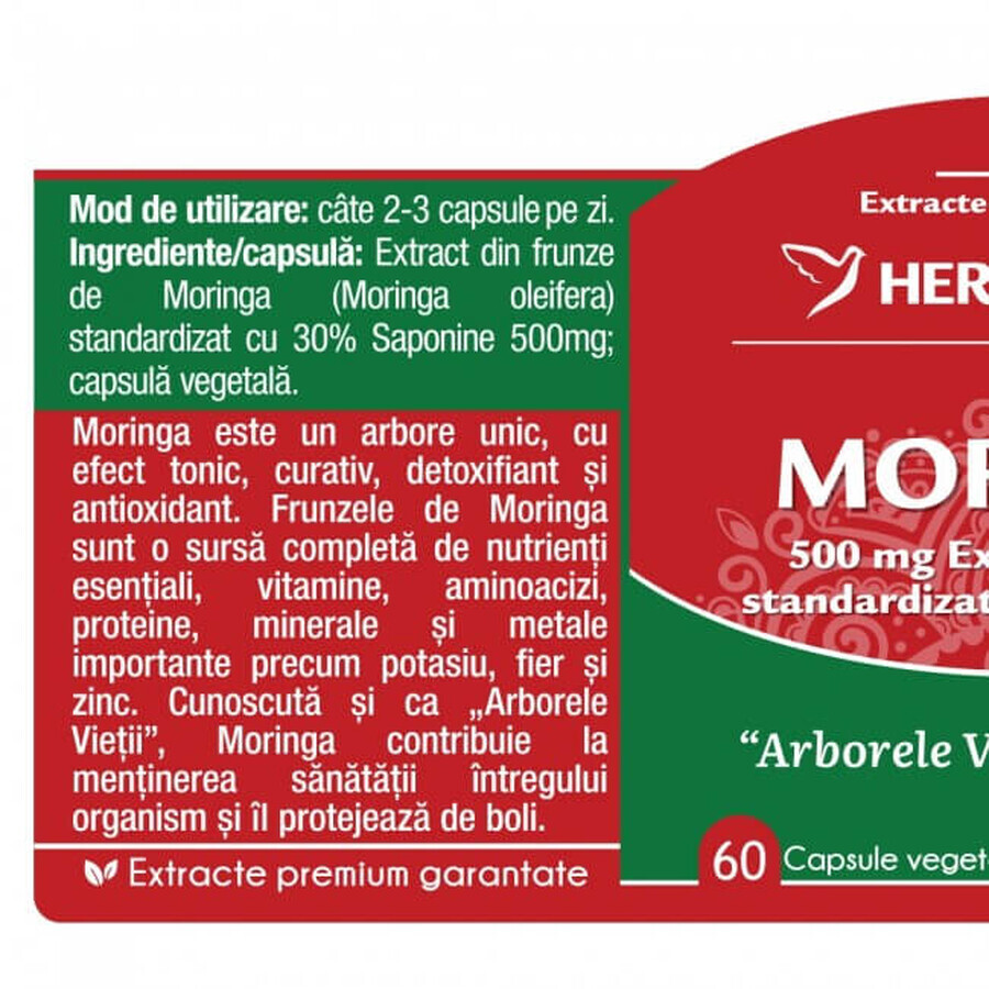 Herbagetica Moringa x 60 Stück