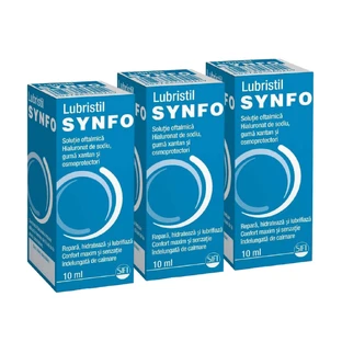 Soluție oftalmicǎ Lubristil Synfo, 3 x 10 ml, Sifi 