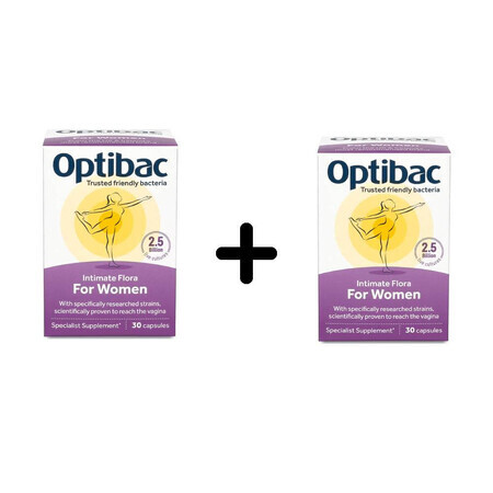 Optibac Probiotikum für die Vaginalflora, 2x30 Kapseln
