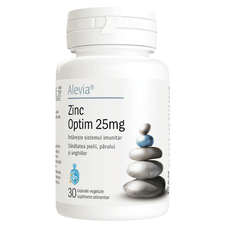 Zink Optim, 25 mg, 30 vegetarische Kapseln, Alevia