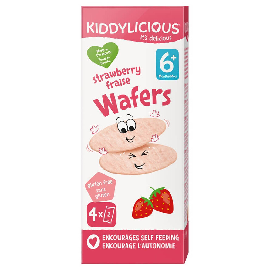 Erdbeer-Reiswaffeln, 4 x 4 g, Kiddylicious