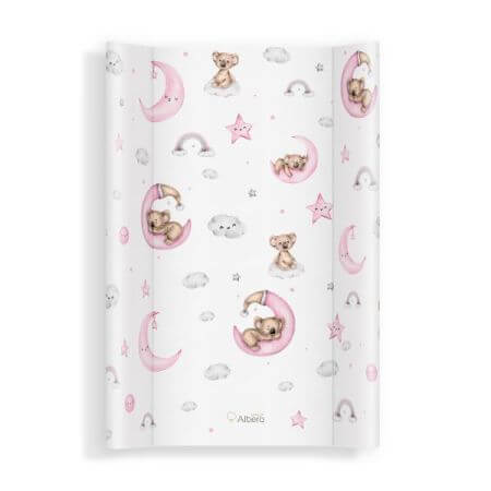Babywickelmatratze mit Einlage, 70x47,5 cm, Heaven World Pink, Klups