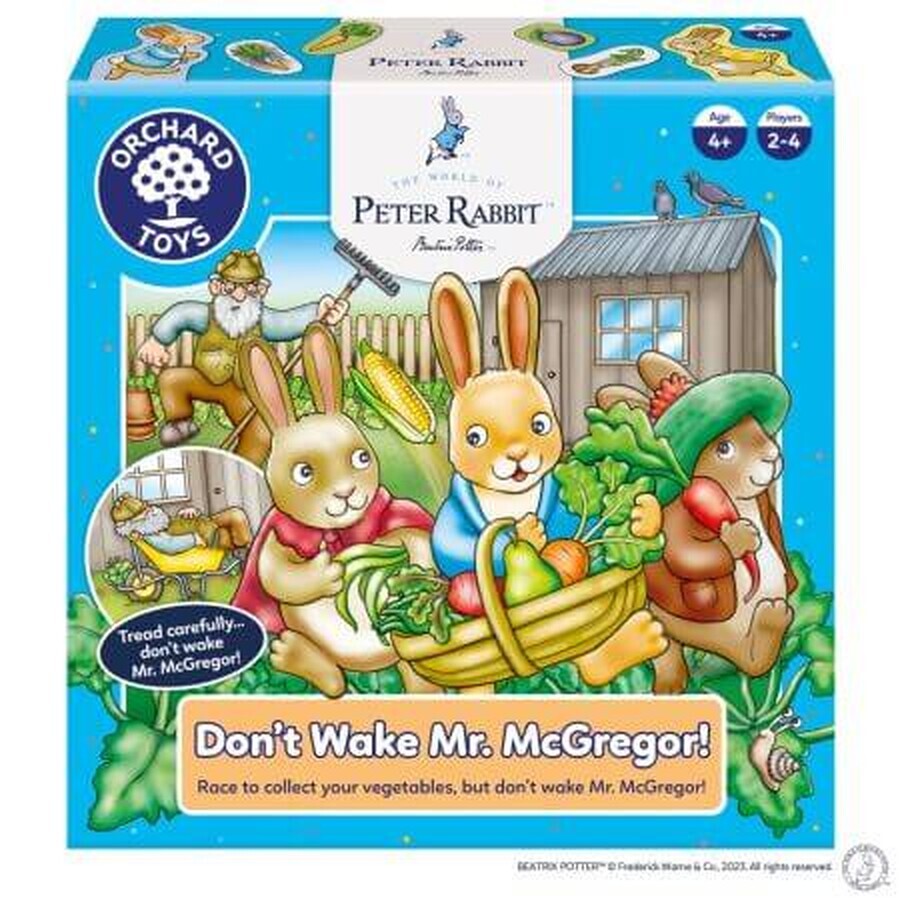 Brettspiel Wecke Herrn McGregor nicht auf, ab 4 Jahren, Peter Rabbit, Obstgarten