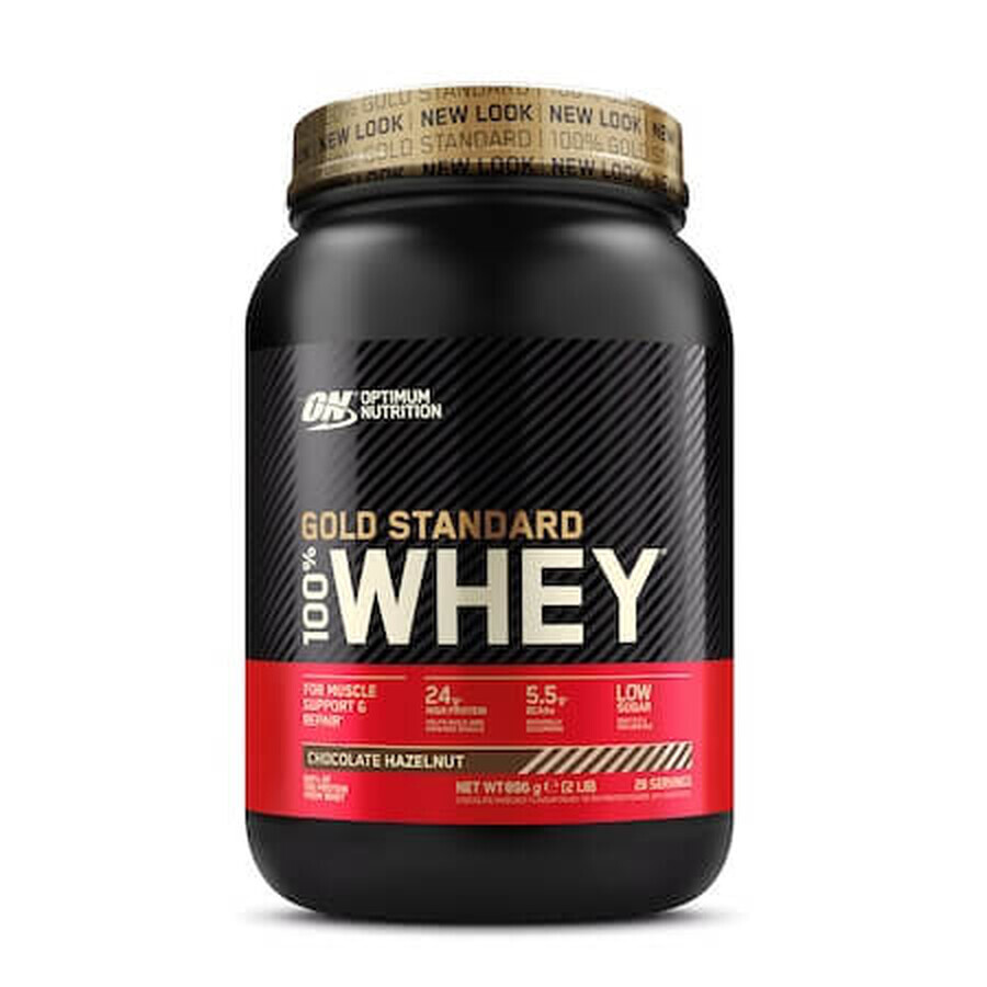 Proteine Whey Gold Standard Chocolate-Hazelnut, 908 g, Optimum Nutrition