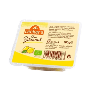 Cáscara de limón ecológica, 100 g, Lecker's