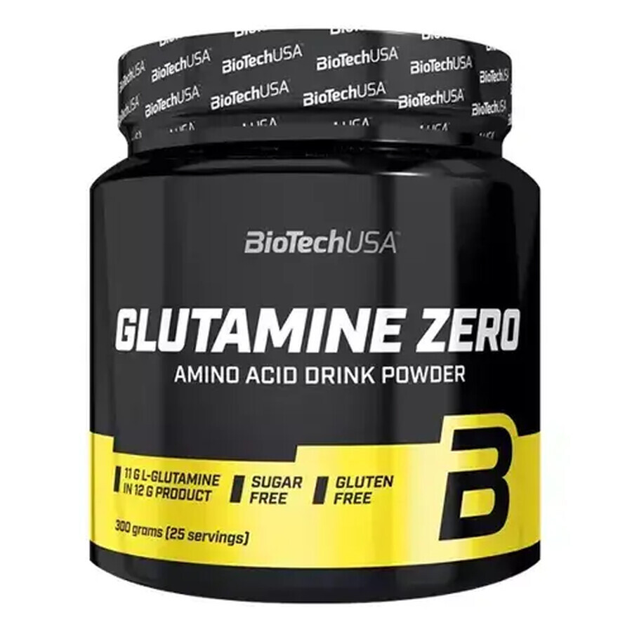 Glutamin Zero, Zitrone, 300 g, BioTech USA