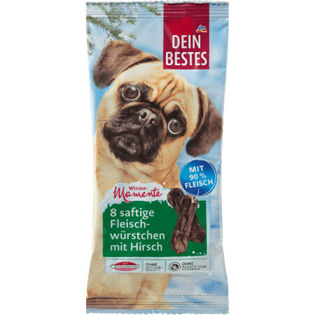 Dein Bestes Ergänzungsfuttermittel für Hunde - Hirschwurst Snack, 60 g