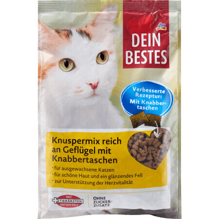 Dein Bestes Comida seca para gatos con sabor a pollo, 1 Kg