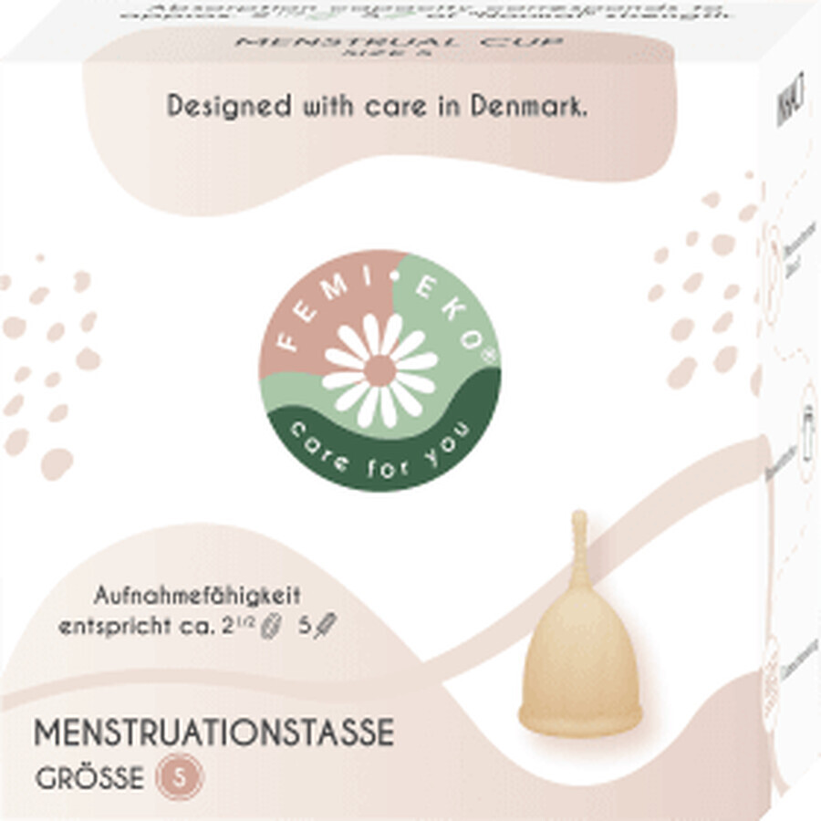 Femi.Eko Menstruationstasse, Größe S, 1 Stück