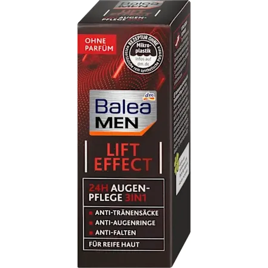 Balea MEN Lift Effect Augencreme 24h 3in1, 15 ml