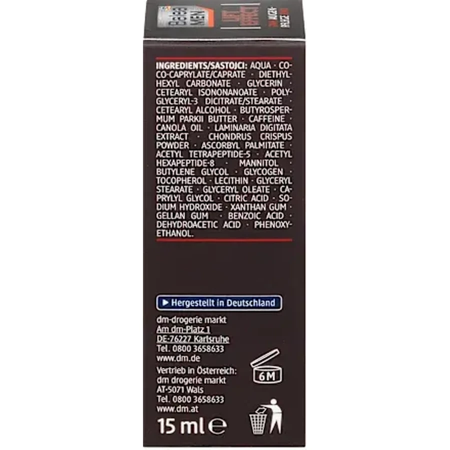 Balea MEN Lift Effect Augencreme 24h 3in1, 15 ml