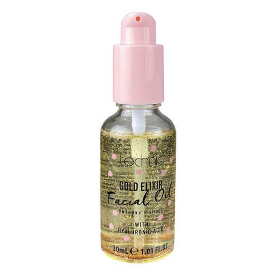 Gesichtsöl mit Goldpartikeln und Hyaluronsäure, Technic Gold Elixir Facial Oil, 30 ml