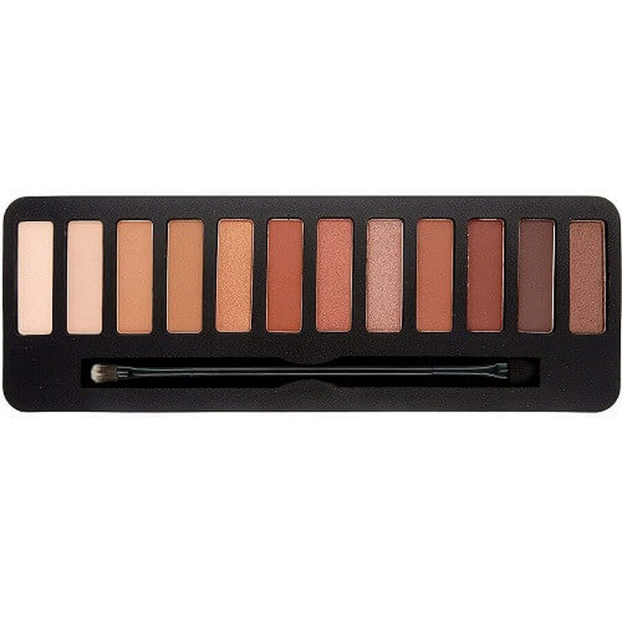 Lidschattenpalette, W7, Neutrals On Fire, Blazin, 12 Farbtöne