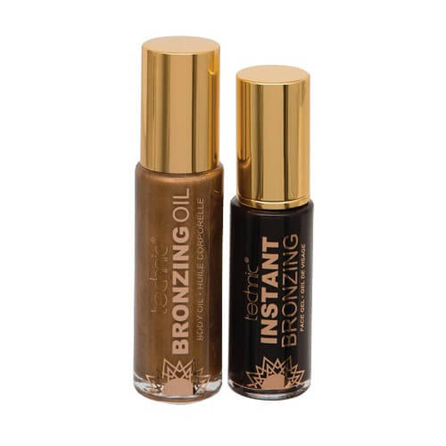 Set ulei stralucitor si gel autobronzant, Technic, Be Bronzed, Bronzing Duo