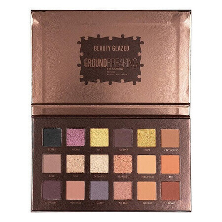 Beauty Glazed Makeup Palette, GroundBreaking, 18 Erröten