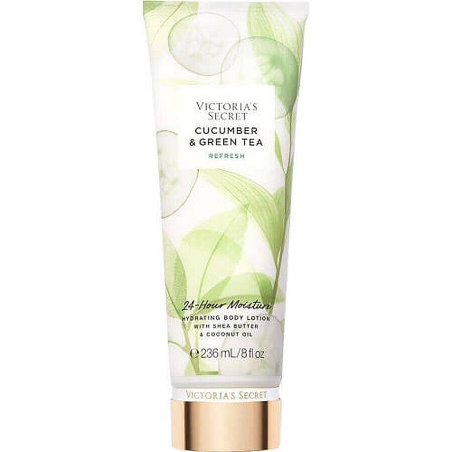 Crema de corp hidratanta, Victoria's Secret, Cucumber & Green Tea Refresh, Shea Butter & Coconut Oil, 236 ml