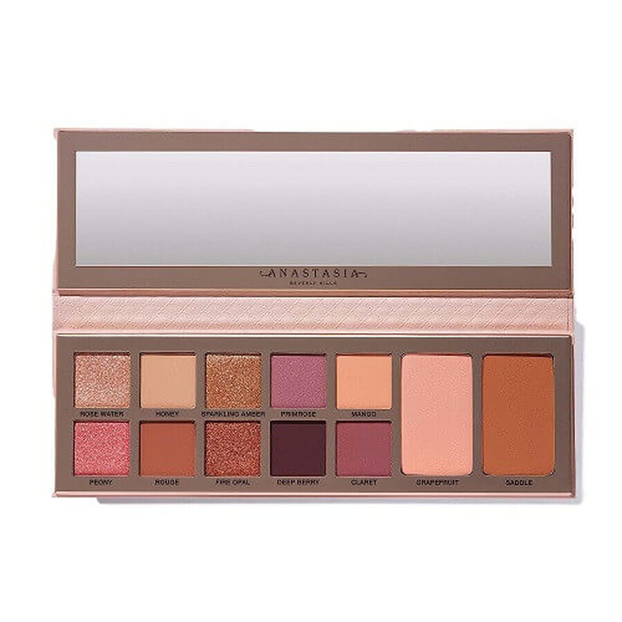 Trusa fard de ochi si fata, Anastasia Beverly Hills, Primrose, 12 culori