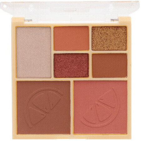 Paleta fard de ochi si fata, Sunkissed, Citrus Crush, 7 culori