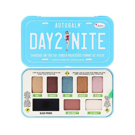 Lidschattenpalette, The Balm, Autobalm, Day 2 Nite, 8 Farben