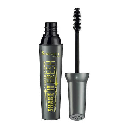 Volumen-Wimperntusche, Rimmel London, Shake It Fresh Volume, Schwarz