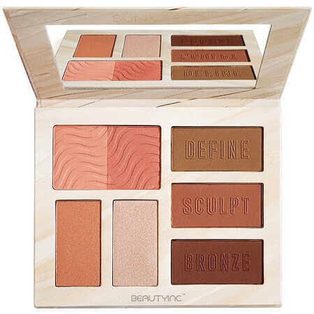 Sunkissed Contour Palette mit Bronzing Powders, Sunkissed Contour Pro Bronzing, 7 Farben