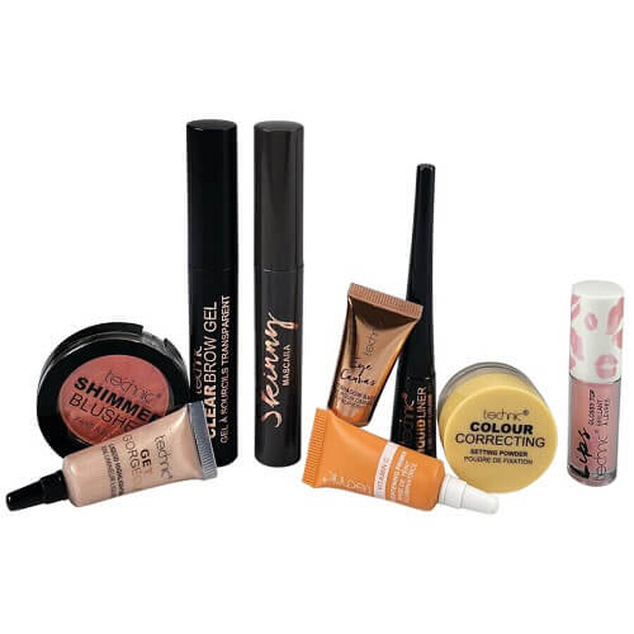 Set kosmetische Produkte, Technic, Minis Stück, 9 Produkte