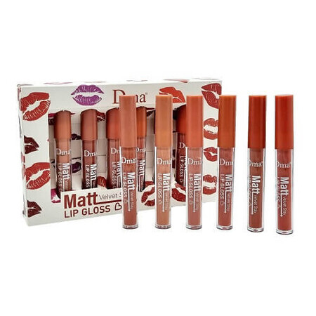 Set 6 rujuri de buze, Makeup, Matt Velvet Stay, Mate