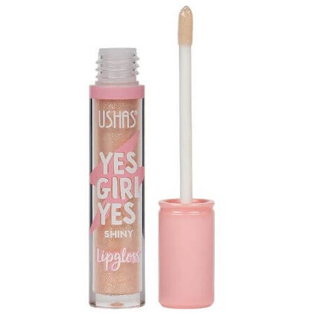 Glänzender Lipgloss, Ushas, Yes Girl Yes, Glänzender Lipgloss, Beige, 02