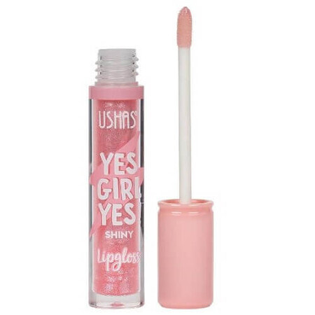 Glänzender Lipgloss, Ushas, Yes Girl Yes, Glänzender Lipgloss, Rosa, 05