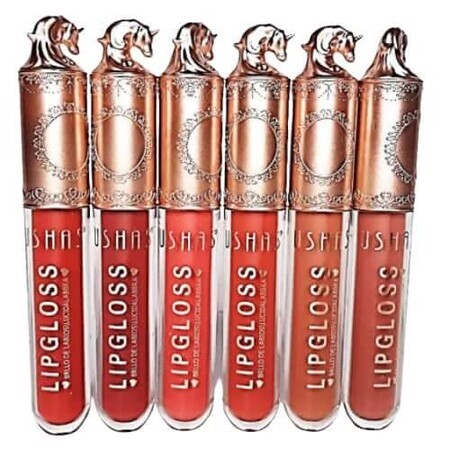 6er-Set Lipgloss, Ushas, Lipgloss, Klassisch