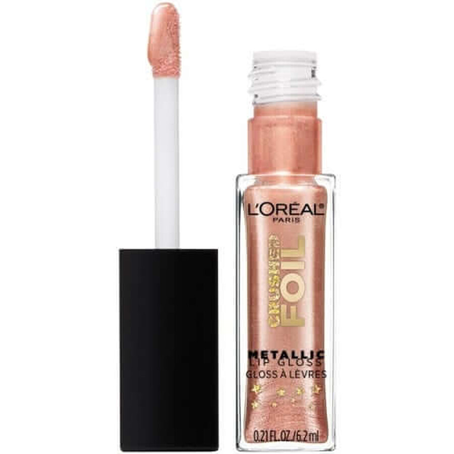 Crushed Foil Metallic Gloss Lip Gloss, Loreal, Crushed Foil Metallic Gloss, 15 Luster