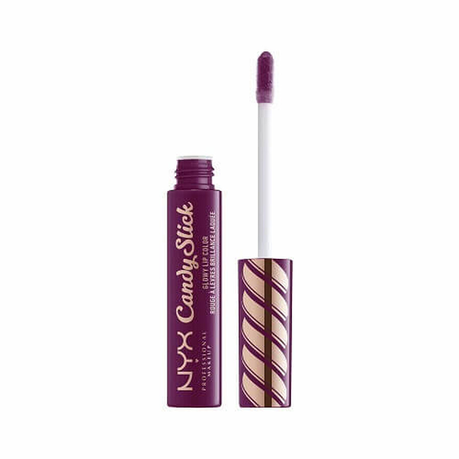 Lip Gloss, NYX, Candy Slick Glowy, Lippenfarbe, 07 Grape Expectations, 7,5 ml