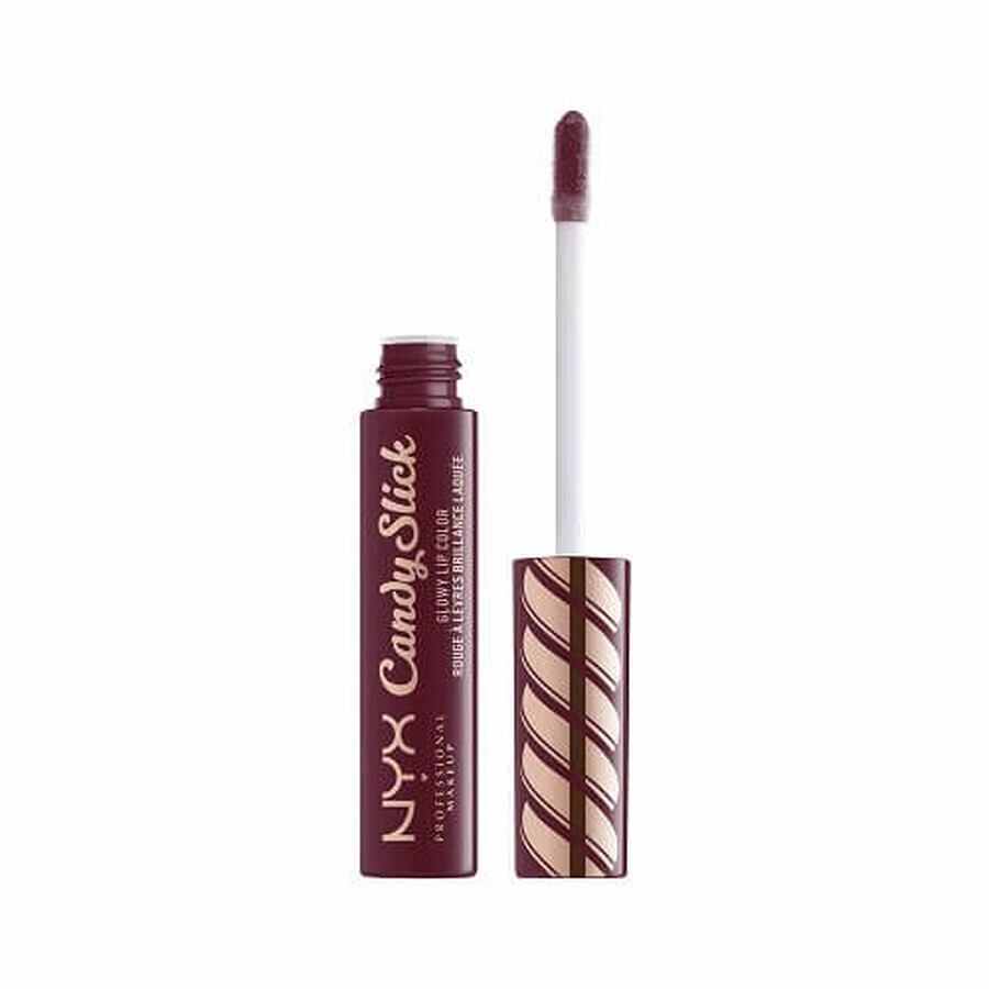 Lip Gloss, NYX, Candy Slick Glowy, Lippenfarbe, 08 Cherry Cola, 7,5 ml