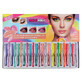 Set mit 12 Lippenstiften und 12 Augenstiften, Iman of Noble, fluoreszierend