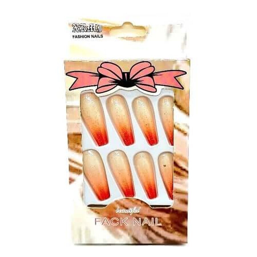 Set mit 12 falschen Degradierungsnägeln, Fashion Nail, 02