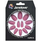 12er-Set Janelove Matte Faux Nails, matt, rosa