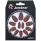 12er Set Janelove Matte Faux Nails, matt, Schokolade