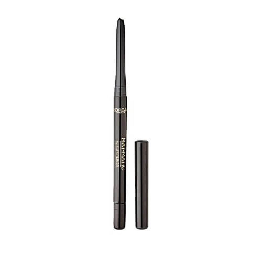 Creion Retractabil Dermatograf, Loreal Paris, Superliner Mat-Matic, Waterproof, Negru