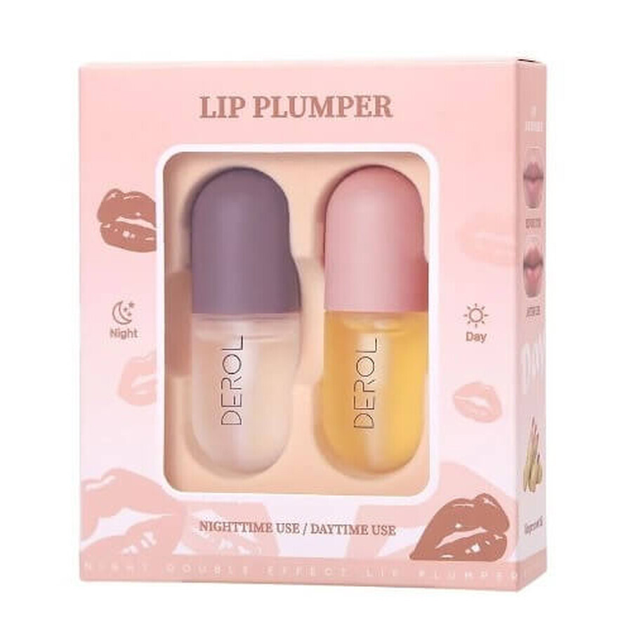 Lip Plumper Maximiser, Derol, Lip Plumper Maximizer, Tag und Nacht Doppeleffekt, Lip Volumiser