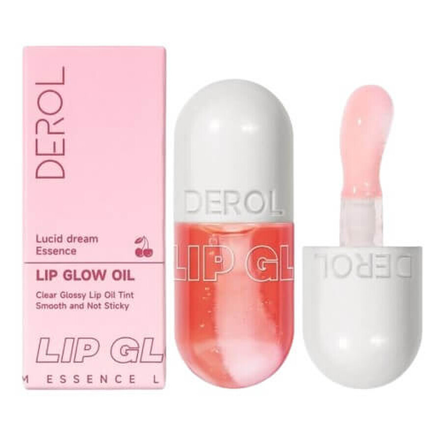 Lippenöl, Derol, Lip Glow Oil Tint, Lucid Dream Essence, 01 Tangerine, 8 ml