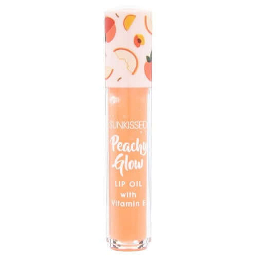 Lipgloss mit Vitamin E, Sunkissed, Pfirsichfarbener Schimmer, Lippenöl, 4,2 ml