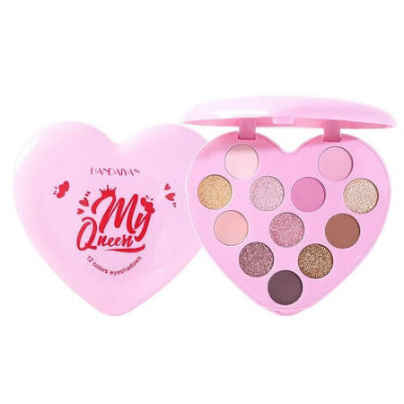 Handaiyan Eyeshadow Lidschattenpalette 12 Erröten, My Queen, 01, 12 g