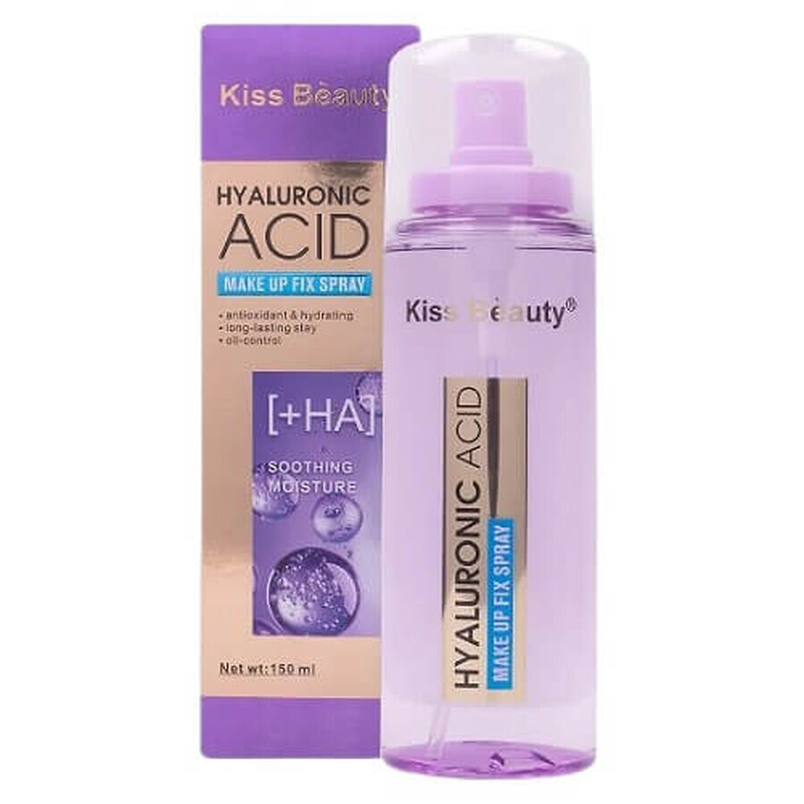 Makeup-Fixierspray mit Hyaluronsäure, Kiss Beauty, 150 ml