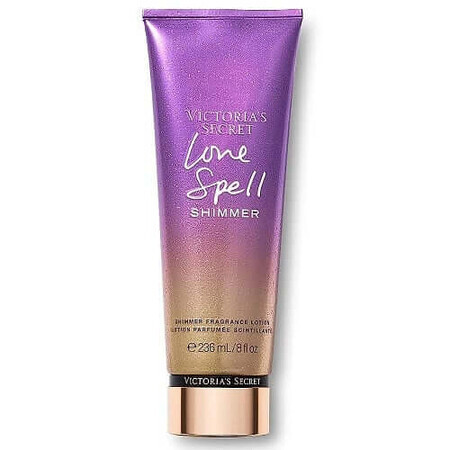 Lotiune de corp stralucitoare, Victoria's Secret, Love Spell Shimmer, Cherry Blossom & Fresh Peach, 236 ml