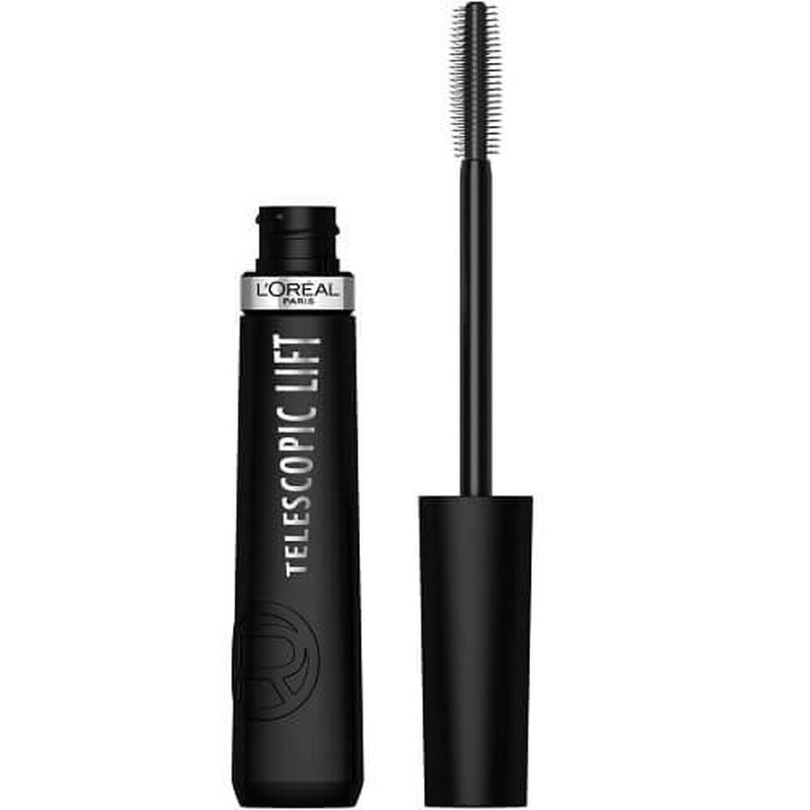 Volumen-, Verlängerungs- und Locken-Mascara, Loreal, Telescopic Lift, Schwarz, 9,9 ml