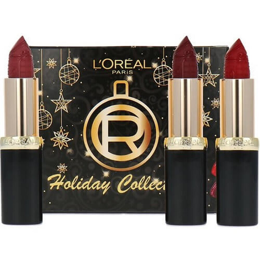 3er-Set Lippenstifte, Loreal, Colour Riche, Holiday Collection