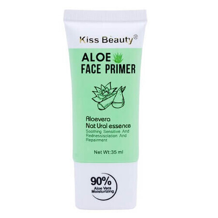 Reparierende Make-up Unterlage für Rosacea und empfindliche Haut, Kiss Beauty, Primer, mit Aloe Vera, 35 ml