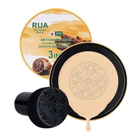 Fond de ten, Air Cushion CC Cream, RUA, Collagen & Radacina de Lemn Dulce, 02 Natural Skin, 15 g