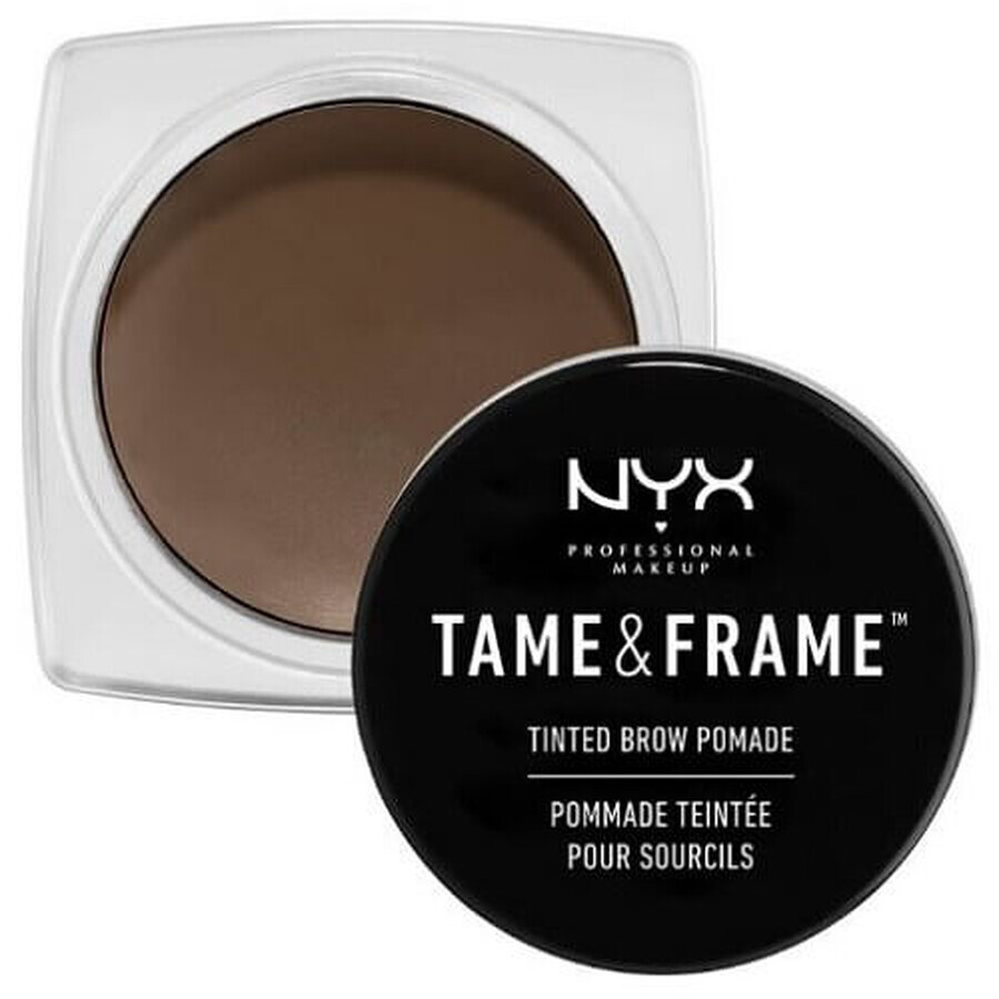 Gel Sprancene, Pomada, NYX Professional Makeup, Tame & Frame Tinted Brow Pomade, Waterproof, 03 Brunette, 5 g